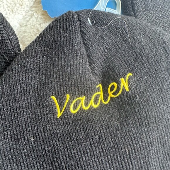 Disney Parks X StarWars | "Darth Vader" Beanie Hat With Mickey Ears | Size Youth - Picture 6 of 7